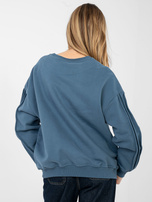 Brudnoniebieska damska bluza oversize NATURAL SIDE