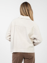 Beżowa jeansowa kurtka oversize RUE PARIS 