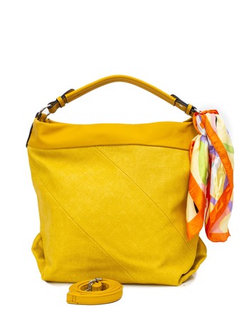 Żółta torba z apaszką