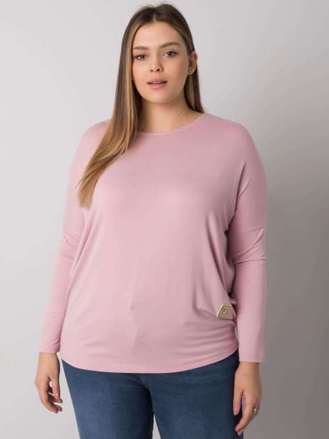 Brudnoróżowa bluzka plus size Paloma
